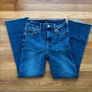 NEW - Tags Removed - Express Dark Blue High-Rise Cropped Flare